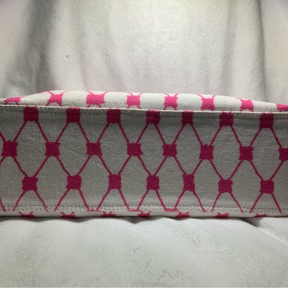 Dana Gibson Pink and White Clutch